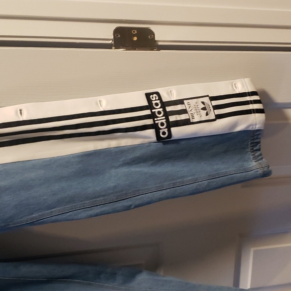 adidas Blue and White Track Pants - Picture 4 of 10